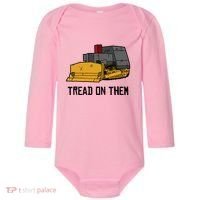 Killdozer Tread On Them Modified Bulldozer Tank Baby Long Sleeve Bodysuit thumb 0
