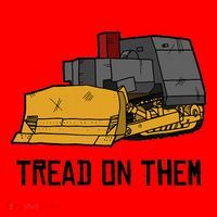 Killdozer Tread On Them Modified Bulldozer Tank Santa Hat thumb 1