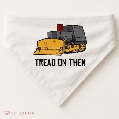 Killdozer Tread On Them Modified Bulldozer Tank USA-Made Doggie Bandana