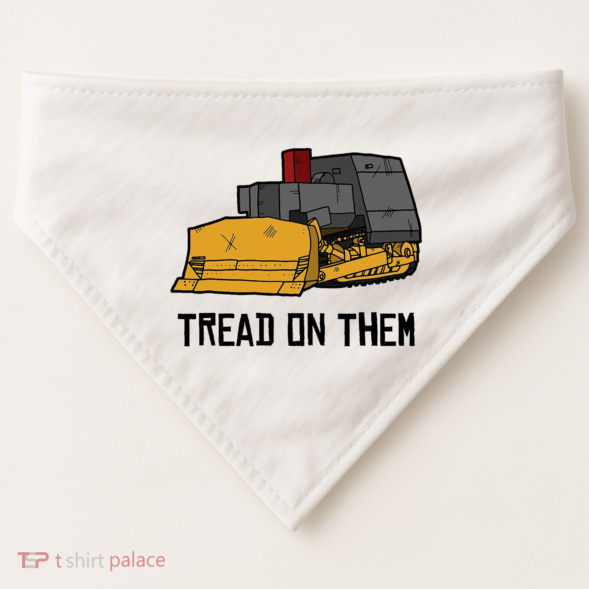 Killdozer Tread On Them Modified Bulldozer Tank USA-Made Doggie Bandana