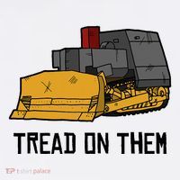 Killdozer Tread On Them Modified Bulldozer Tank Baby Bodysuit thumb 2