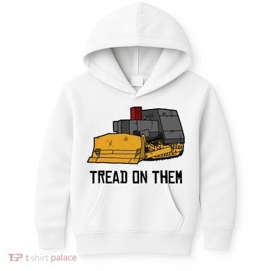 Killdozer Tread On Them Modified Bulldozer Tank Kids Hoodie