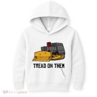 Killdozer Tread On Them Modified Bulldozer Tank Kids Hoodie thumb 0