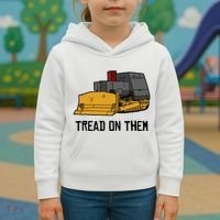 Killdozer Tread On Them Modified Bulldozer Tank Kids Hoodie thumb 3