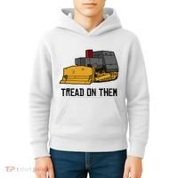 Killdozer Tread On Them Modified Bulldozer Tank Kids Hoodie thumb 4