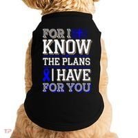 Know The Plans For You Juvenile Arthritis Awareness Doggie Tank thumb 0