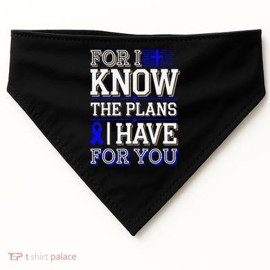 Know The Plans For You Juvenile Arthritis Awareness USA-Made Doggie Bandana
