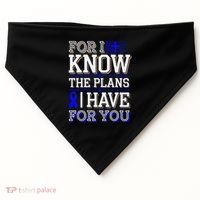 Know The Plans For You Juvenile Arthritis Awareness USA-Made Doggie Bandana thumb 0