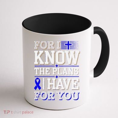 Know The Plans For You Juvenile Arthritis Awareness Coffee Mug back