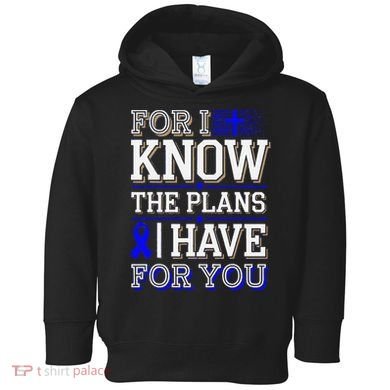 Know The Plans For You Juvenile Arthritis Awareness Toddler Hoodie