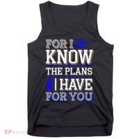Know The Plans For You Juvenile Arthritis Awareness Tank Top thumb 0