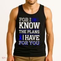 Know The Plans For You Juvenile Arthritis Awareness Tank Top thumb 3