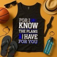 Know The Plans For You Juvenile Arthritis Awareness Tank Top thumb 4