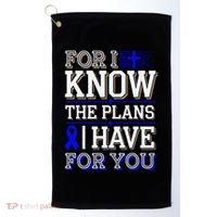 Know The Plans For You Juvenile Arthritis Awareness Golf Towel thumb 0