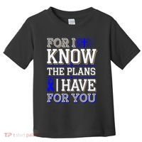 Know The Plans For You Juvenile Arthritis Awareness Toddler T-Shirt thumb 0