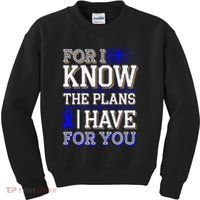 Know The Plans For You Juvenile Arthritis Awareness Kids Sweatshirt thumb 0
