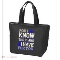 Know The Plans For You Juvenile Arthritis Awareness Tote Bag thumb 3