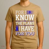 Know The Plans For You Juvenile Arthritis Awareness T-Shirt thumb 3