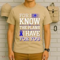 Know The Plans For You Juvenile Arthritis Awareness T-Shirt thumb 6