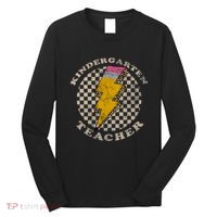 Kindergarten Teacher Retro Kinder Crew Back To School Long Sleeve Shirt thumb 0
