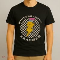Kindergarten Teacher Retro Kinder Crew Back To School T-Shirt thumb 3