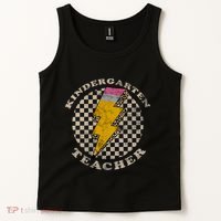 Kindergarten Teacher Retro Kinder Crew Back To School Tank Top thumb 2