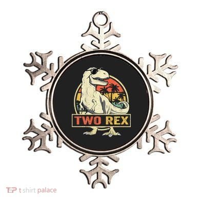 Kids Two Rex 2nd Birthday Gift Second Dinosaur 2 Year Old Ornament