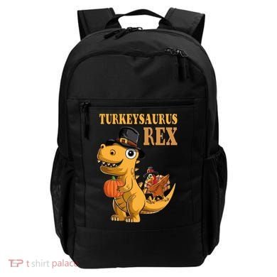 Kids Turkeysaurus Rex Turkey Dino Thanksgiving Backpack