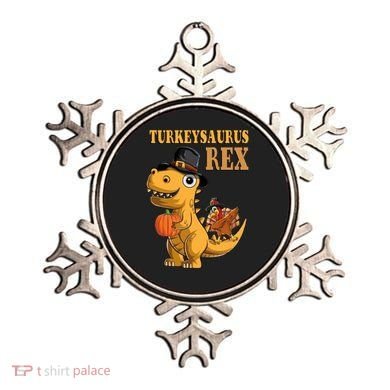 Kids Turkeysaurus Rex Turkey Dino Thanksgiving Ornament