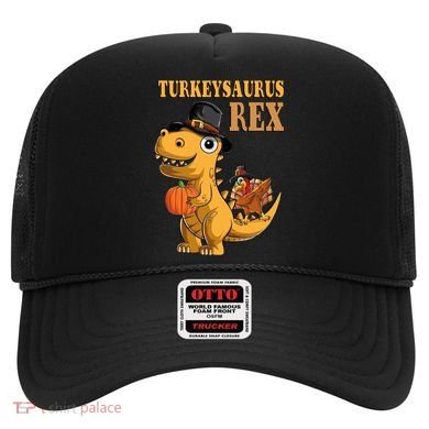 Kids Turkeysaurus Rex Turkey Dino Thanksgiving Hat