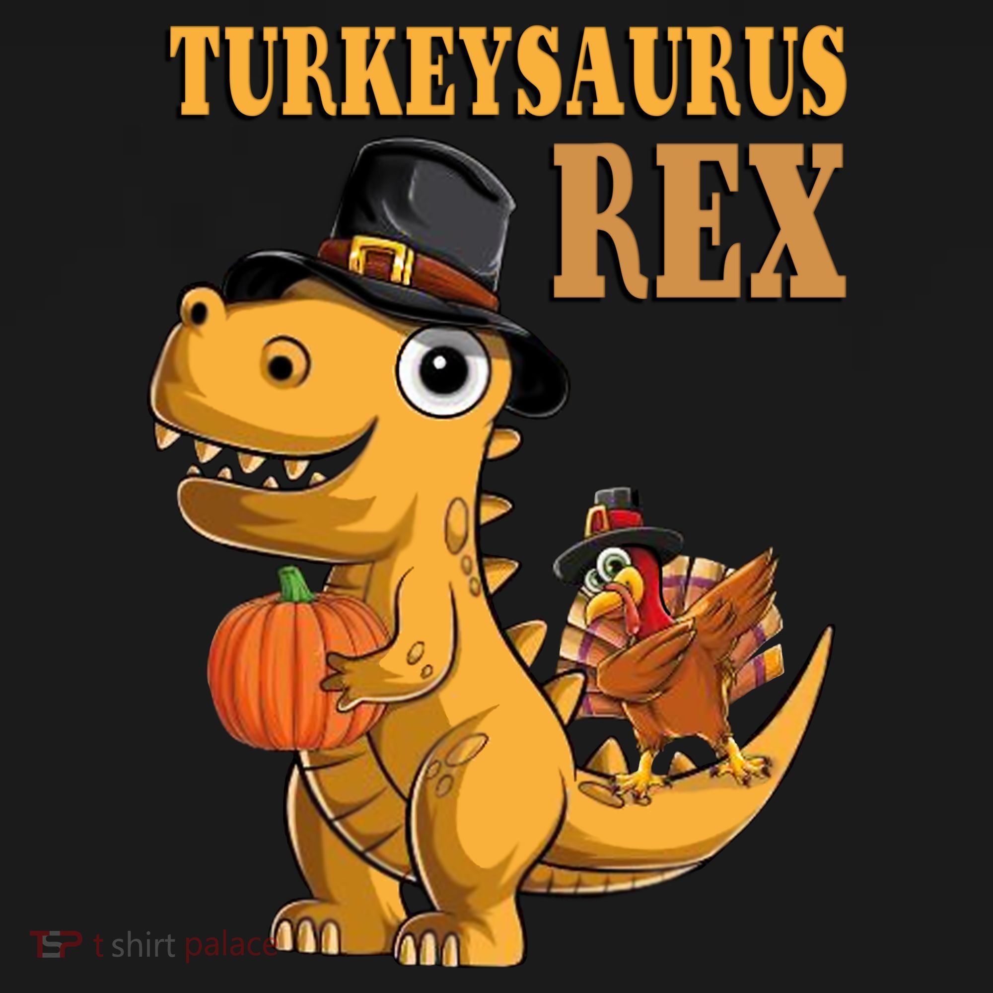 Kids Turkeysaurus Rex Turkey Dino Thanksgiving Visor
