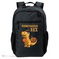 Kids Turkeysaurus Rex Turkey Dino Thanksgiving Backpack thumb 0