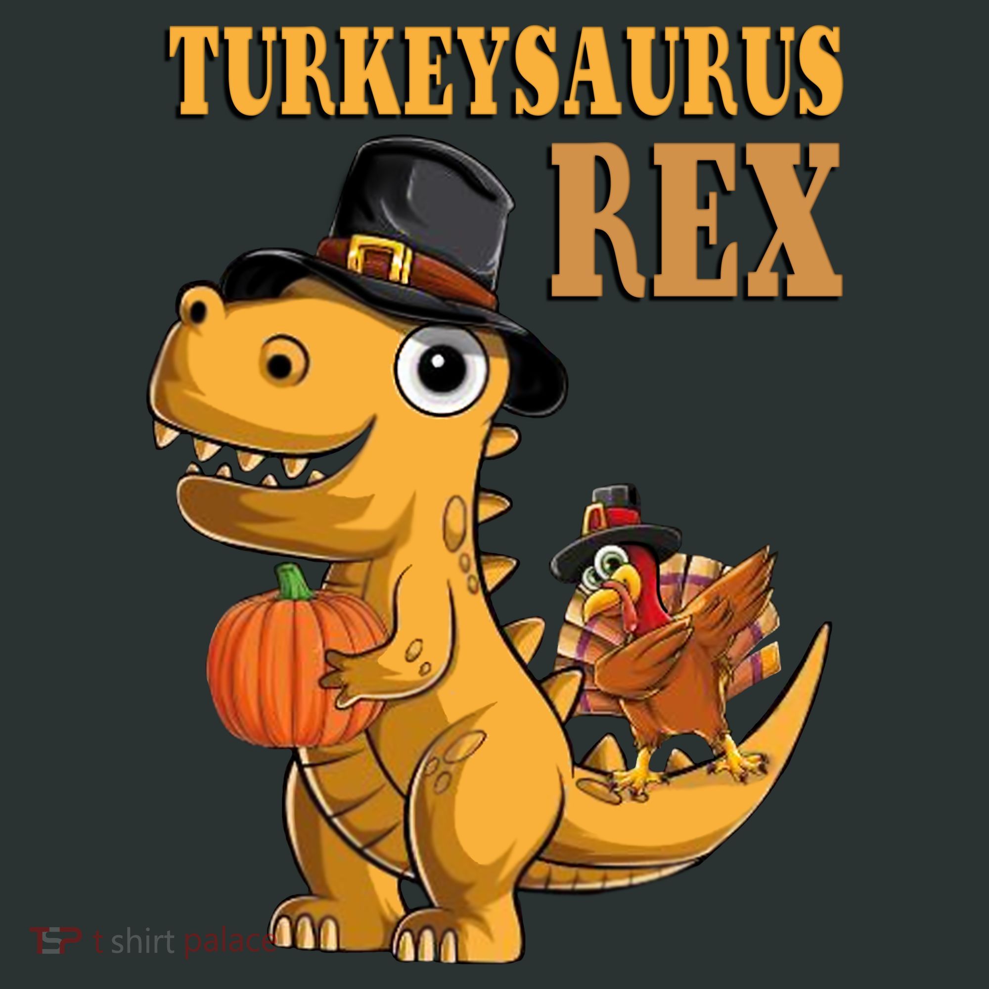 Kids Turkeysaurus Rex Turkey Dino Thanksgiving Baby Bodysuit
