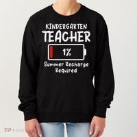 Kindergarten Teacher-Summer Recharge Required Funny Last Women's Sweatshirt thumb 0