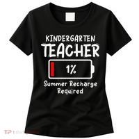 Kindergarten Teacher-Summer Recharge Required Funny Last Women's T-Shirt thumb 0