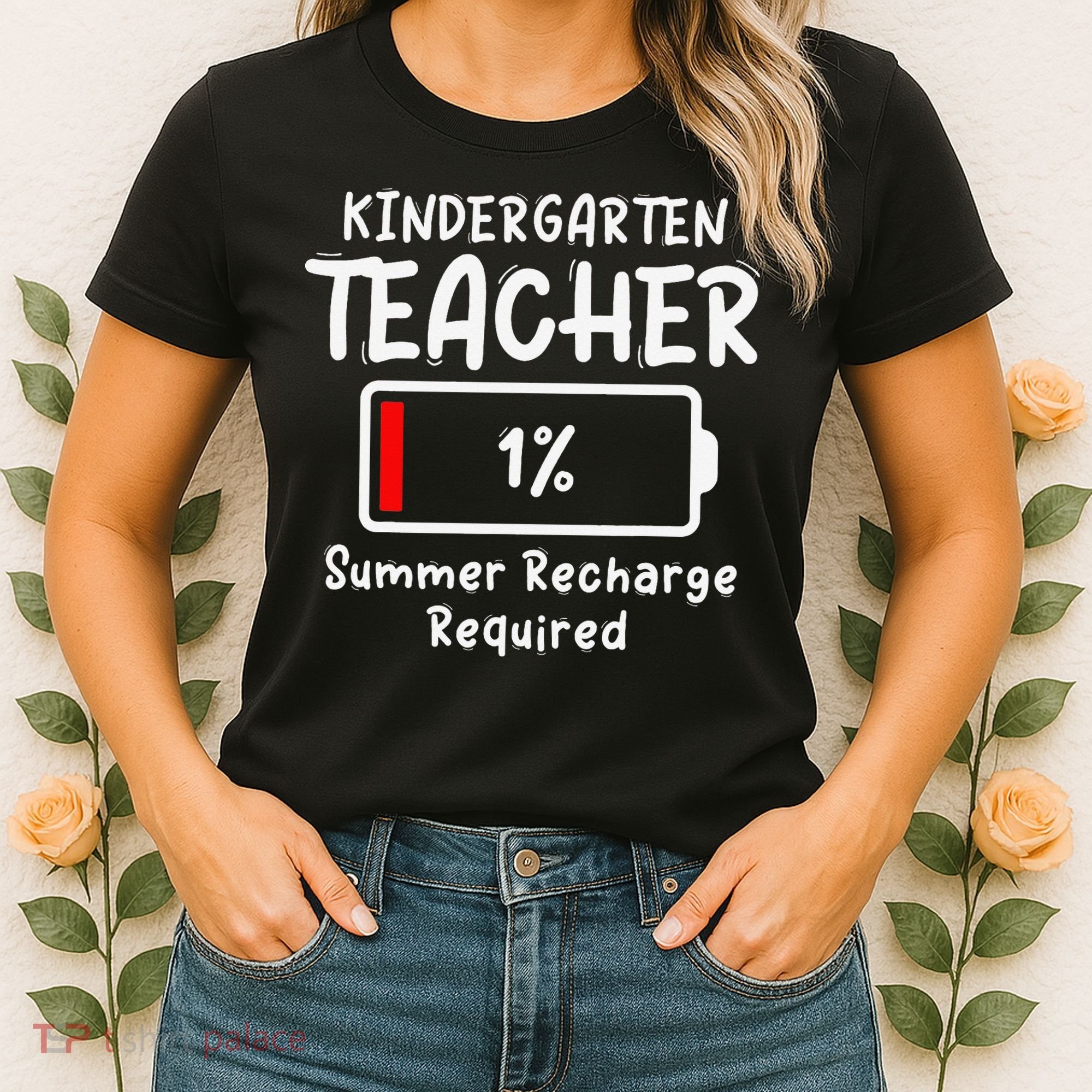 Kindergarten Teacher-Summer Recharge Required Funny Last Women's T-Shirt