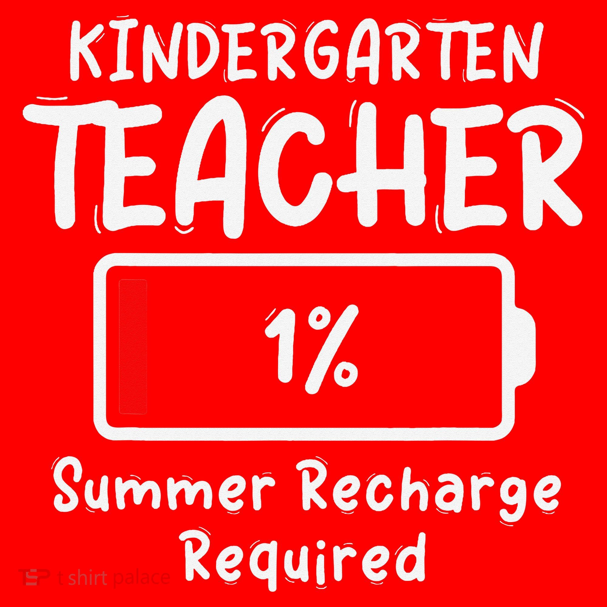 Kindergarten Teacher-Summer Recharge Required Funny Last Santa Hat