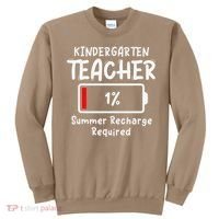 Kindergarten Teacher-Summer Recharge Required Funny Last Sweatshirt thumb 0