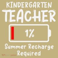 Kindergarten Teacher-Summer Recharge Required Funny Last Mousepad thumb 1