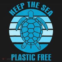 Keep The Sea Plastic Free Turtle Earth Day Long Sleeve Shirt thumb 2