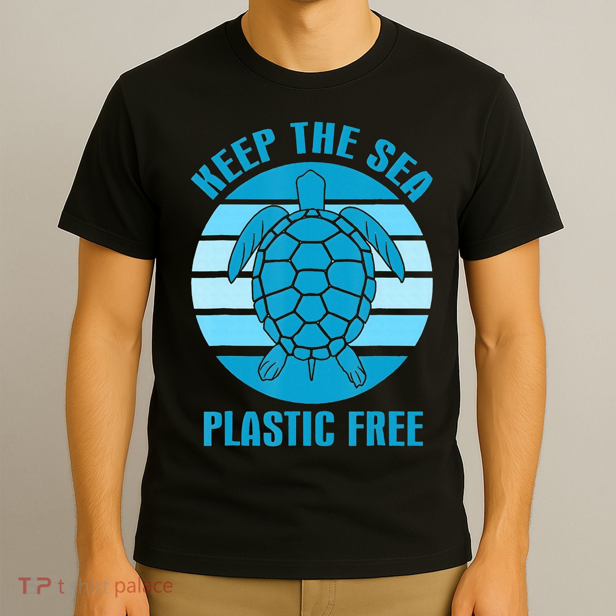 Keep The Sea Plastic Free Turtle Earth Day T-Shirt