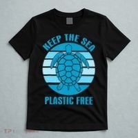 Keep The Sea Plastic Free Turtle Earth Day T-Shirt thumb 5