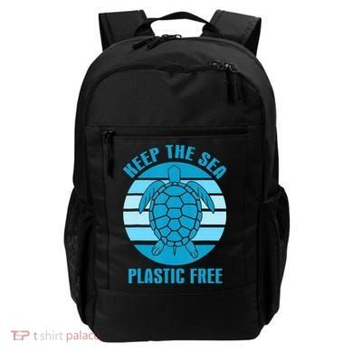 Keep The Sea Plastic Free Turtle Earth Day Backpack
