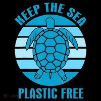 Keep The Sea Plastic Free Turtle Earth Day Coaster thumb 2