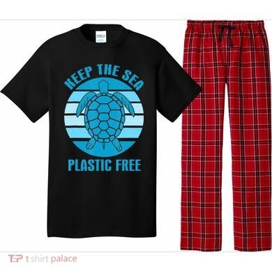 Keep The Sea Plastic Free Turtle Earth Day Pajama Set