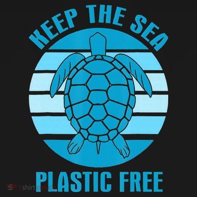 Keep The Sea Plastic Free Turtle Earth Day Ladies Essential Flowy Tank