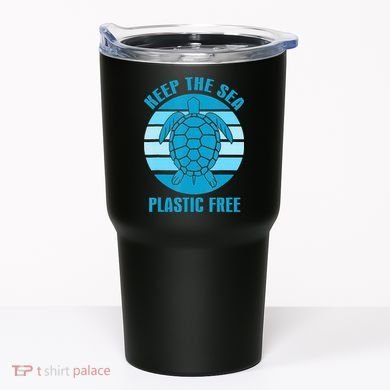 Keep The Sea Plastic Free Turtle Earth Day Tumbler