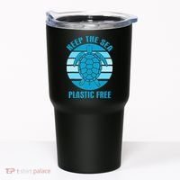 Keep The Sea Plastic Free Turtle Earth Day Tumbler thumb 0