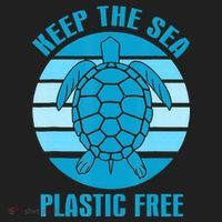 Keep The Sea Plastic Free Turtle Earth Day Tumbler thumb 3