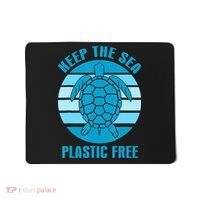 Keep The Sea Plastic Free Turtle Earth Day Mousepad thumb 0